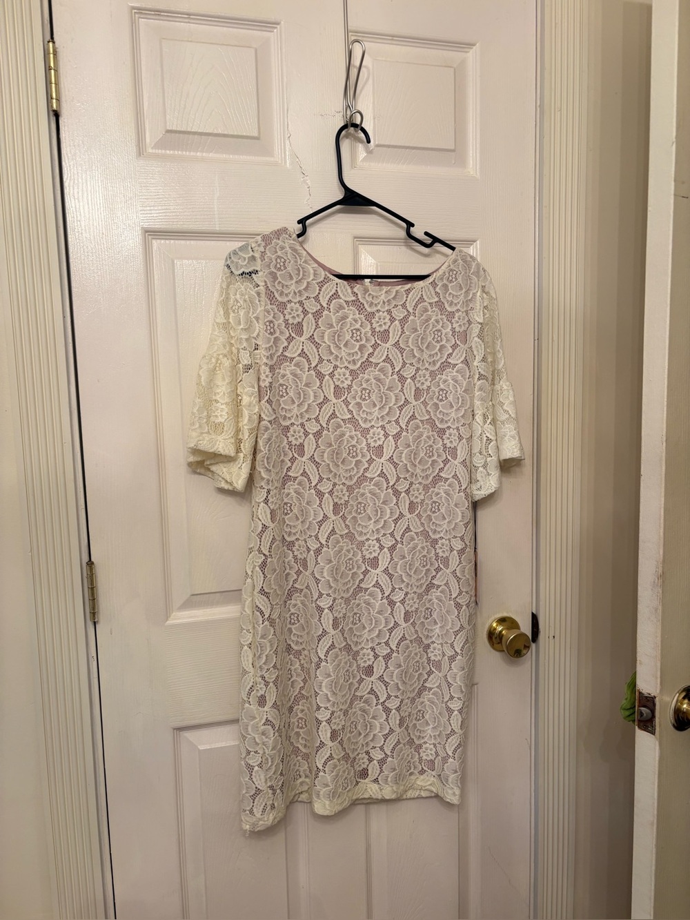 Ivanka Trump Ivory Lace Midi Dress